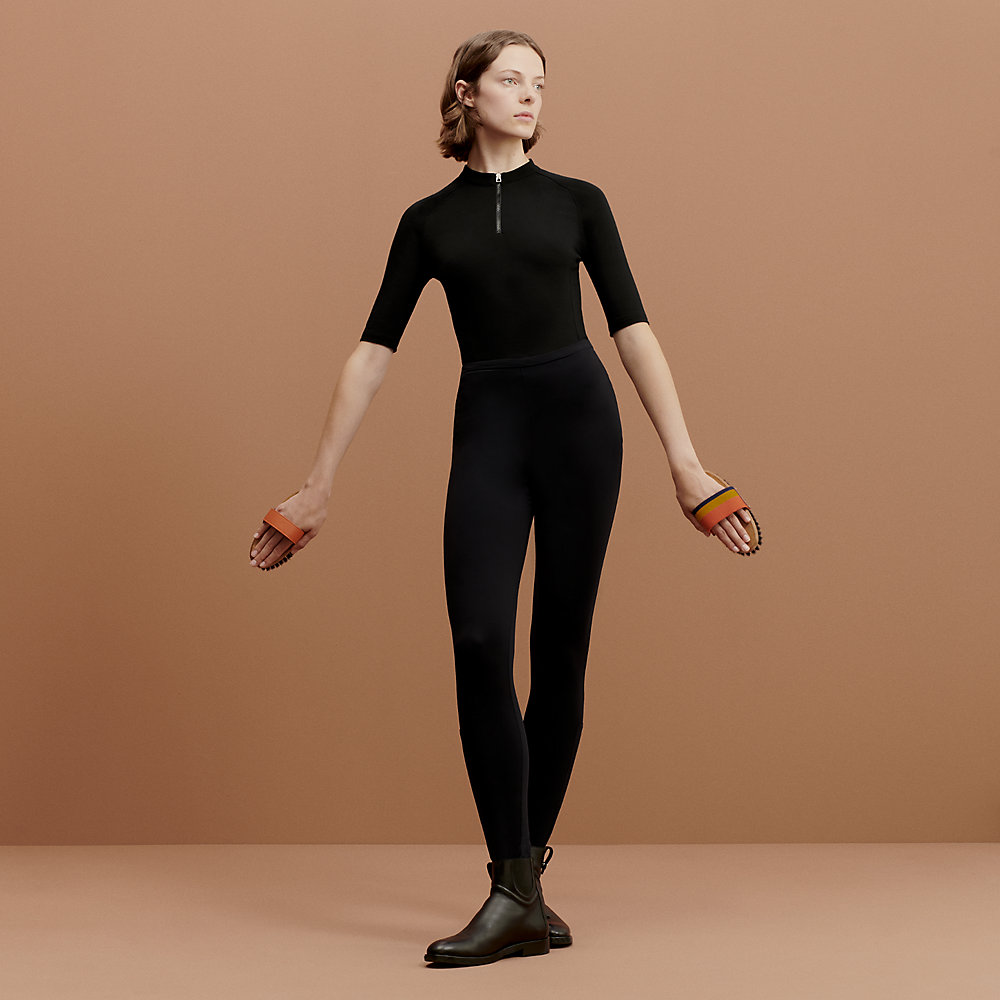 ★AMES-WORLDWIDE★KNIT LEGGINGS PANTS BLACK★正規品/直送料込 Plus Size Knit Straight-Leg Pants